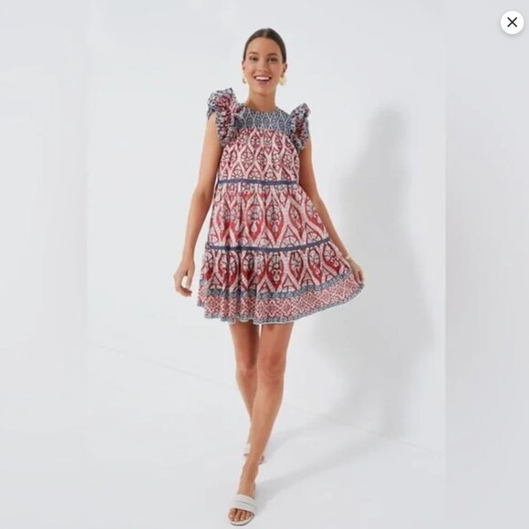 Tuckernuck Red and Blue Mini Dress - Picture 2 of 4